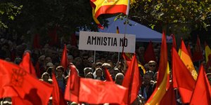 Από διαμαρτυρία ενάντια στο νόμο χορήγησης αμνηστίας στους Καταλανούς