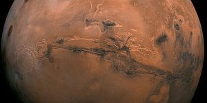 H περιοχή όπου βρέθηκε το ηφαίστειο στον Άρη