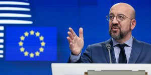 Ο Σαρλ Μισέλ μιλάει στα ΜΜΕ