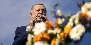 O Ρετζέπ Ταγίπ Ερντογάν σε ομιλία του