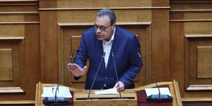 Σωκράτης Φάμελλος στη Βουλη