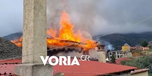 Φωτιά στο Άγιο Όρος  - Στις φλόγες τυλίχθηκε το Ιερό Καλύβι της Ζωοδόχου Πηγής.