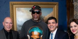 Ο Νίκος Γκάλης με τον Ντένις Ρόντμαν