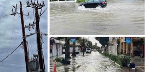 Φωτογραφίες από την κακοκαιρία στην Κω/vimatisko