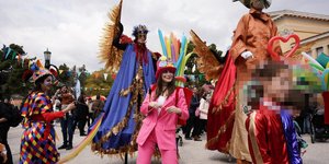 Γέμισε από παιδιά το Ζάππειο στην καρναβαλική γιορτή της Αθήνας 