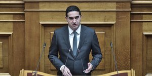 O Μιχάλης Κατρίνης σε ομιλία του στη Βουλή