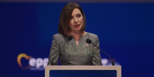 Η πρόεδρος της Μολδαβίας Μάγια Σάντου