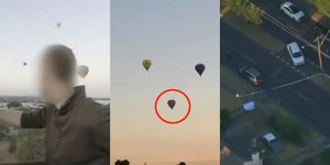O άνδρας έκανε βουτιά θανάτου από αερόστατο στη Μελβούρνη από ύψος 450 μέτρων