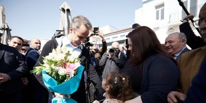 Στον Ασπρόπυργο ο Κυριάκος Μητσοτάκης