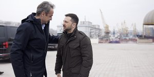 Κυριάκος Μητσοτάκης και Βολοντίμιρ Ζελένσκι
