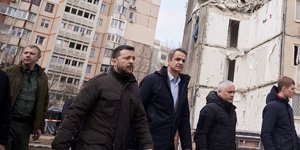 Κυριάκος Μητσοτάκης και Βολοντιμίρ Ζελένσκι στην Οδησσό
