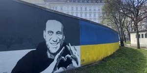 Γκράφιτι με το πρόσωπο του Ναβάλνι