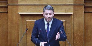 Ο Νίκος Ανδρουλάκης μιλάει στην Ολομέλεια της Βουλής