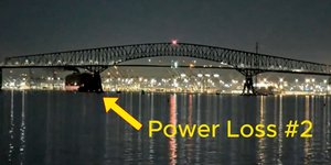 Η πορεία του πλοίου μέχρι να πέσει πάνω στη γέφυρα στη Βαλτιμόρη