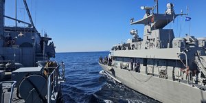 Συνεκπαίδευση της πυραυλακάτου «ΡΙΤΣΟΣ» με πλοίο της Μόνιμης Συμμαχικής Ναυτικής Δύναμης 2