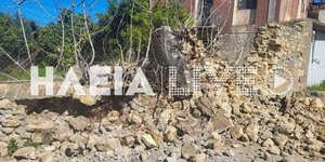 Ζημιές στην Ηλεία από τον σεισμό 5,7 Ρίχτερ στις Στροφάδες