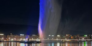 Παγκόσμια ημέρα για το σύνδρομο Down: Φωτίστηκε σε μπλε και κίτρινο το σιντριβάνι της Γενεύης