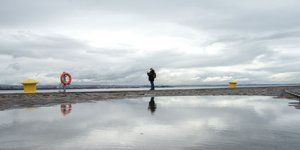 Σκηνικό του Αγγελόπουλου ανοιξιάτικα στη Θεσσαλονίκη 