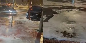 Χαλαζόπτωση και ισχυρή νεροποντή στην πόλη και σε χωριά των Τρικάλων