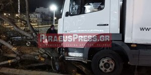 Το φορτηγό που παρέσυρε την ηλικιωμένη στη λεωφόρο Θηβών