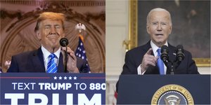 Ντόναλντ Τραμπ (αριστερά) και Τζο Μπάιντεν (δεξιά) ξανά αντιμέτωποι στης αμερικανικές εκλογές