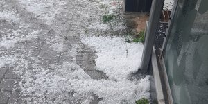 Από την σφοδρή χαλαζόπτωση στην Άρτα