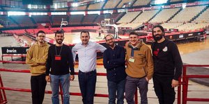 Στο παρκέ του ΣΕΦ Αλέξης Χαρίτσης