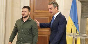 Β. Ζελένσκι και Κ. Μητσοτάκης συναντήθηκαν στην Οδυσσό