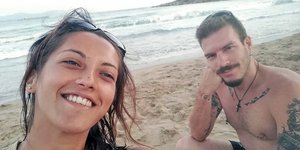 The victim Kyriaki Griva with the ex-friend who became her murderer