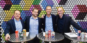 Χαράλαμπος Χάικος, Commercial Senior Director Elval, Αluminium Rolling Division of ElvalHalcor SA- Arnaud Riess, Vice President Sales & Marketing, Global Packaging at Constellium-Alexander Kuzan, VP & GM Beverage & Food Packaging Novelis Europe and Head Global Beverage Packaging Strategy & Marketing-Boris Kurth, Head of Can Business, Speira   