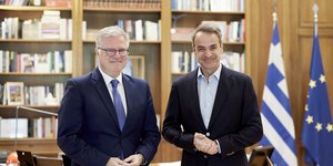 O πρωθυπουργός με τον Γιώργο Μουρούτη