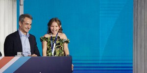 Ο Κωστής Χατζηδάκης διέκοψε την ομιλία του στο συνέδριο της Ν.Δ. δύο φορές