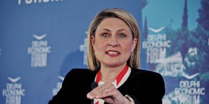 Η Χριστίνα Αλεξοπούλου στο Φόρουμ των Δελφών