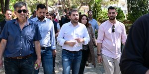 Νίκος Ανδρουλάκης στην Ηλιούπολη 