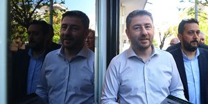 Ο Νίκος Ανδρουλάκης στην Καλαμαριά