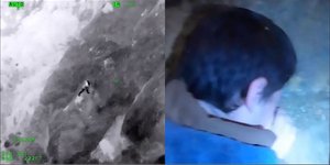 Στιγμιότυπα από τη δραματική διάσωση από γκρεμό άνδρα από πλήρωμα ελικοπτέρου στην Καλιφόρνια