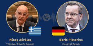 O Νίκος Δένδιας και ο Μπόρις Πιστόριους