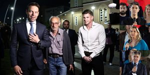 Κασσελάκης και Τάιλερ στην Ευαγγελίστρια στο Περιστέρι -Δεξιά: Δημήτρης Πανόπουλος, Σοφία Μπεκατώρου και Λάμπρος Παναγιώτου