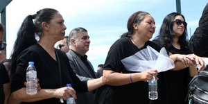 Θρήνος στην κηδεία της Κυριακής Γρίβα