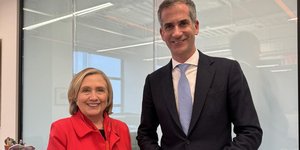 Χίλαρι Κλίντον και Κώστας Μπακογιάννης 