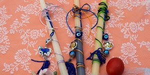 Χειροποιητες λαμπαδες αυγα 