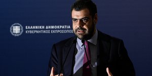 Ο υφυπουργός παρά τω Πρωθυπουργώ και κυβερνητικός εκπρόσωπος, Παύλος Μαρινάκης 