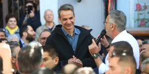 Ο Κυριάκος Μητσοτάκης στον δήμο Αγίου Δημητρίου