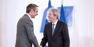 Κυριάκος Μητσοτάκης και Πάολο Τζεντιλόνι