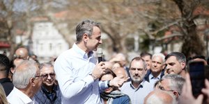 Ο πρωθυπουργός, Κυριάκος Μητσοτάκης στα Καλάβρυτα