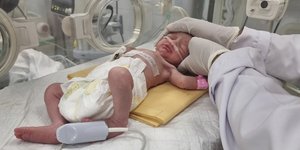 Ένα κοριτσάκι σε θερμοκητιδα