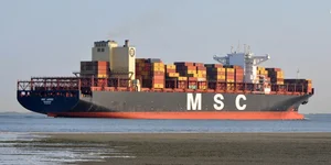 Το εμπορικό πλοίο MSC Aries ιδιοκτησία της εταιρίας Gortal Shipping Inc
