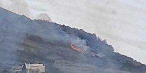Φωτογραφία από το σημείο της φωτιάς στην Πάρο