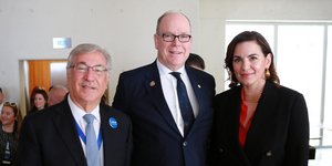 O Πρίγκιπας Αλβέρτος με την Ο. Κεφαλογιάννη