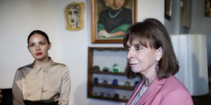 H Kατερίνα Σακελλαροπούλου στο Μουσείο 